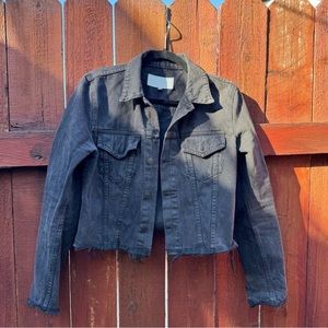 Washed Black Re/Done Jean Jacket